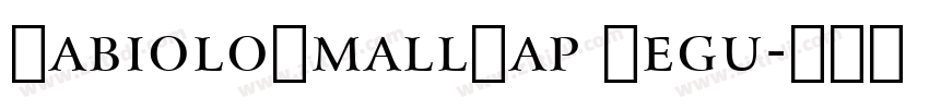 FabioloSmallCap Regu字体转换